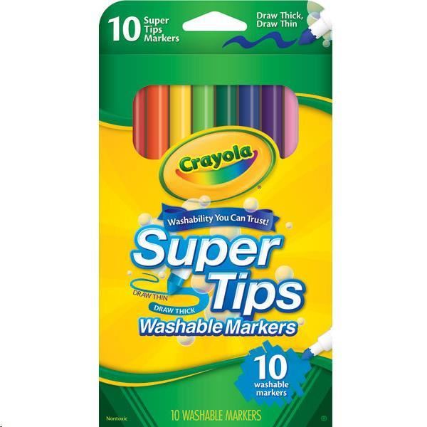 Image for CRAYOLA 10 SUPERTIPS MARKERS MEDIUM TIP from Ross Office Supplies Office Products Depot